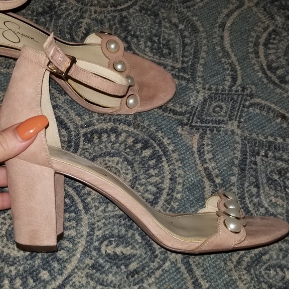 Jessica Simpson Shoes - Jessica Simpson pearled highheels